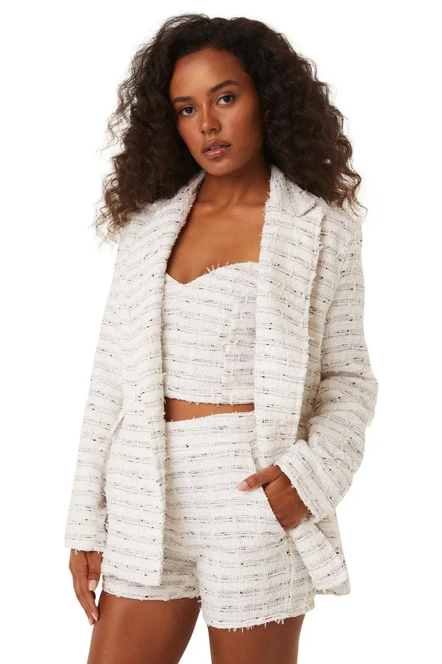 Women MISA Los Angeles Jackets PENNY BLAZER Winter White