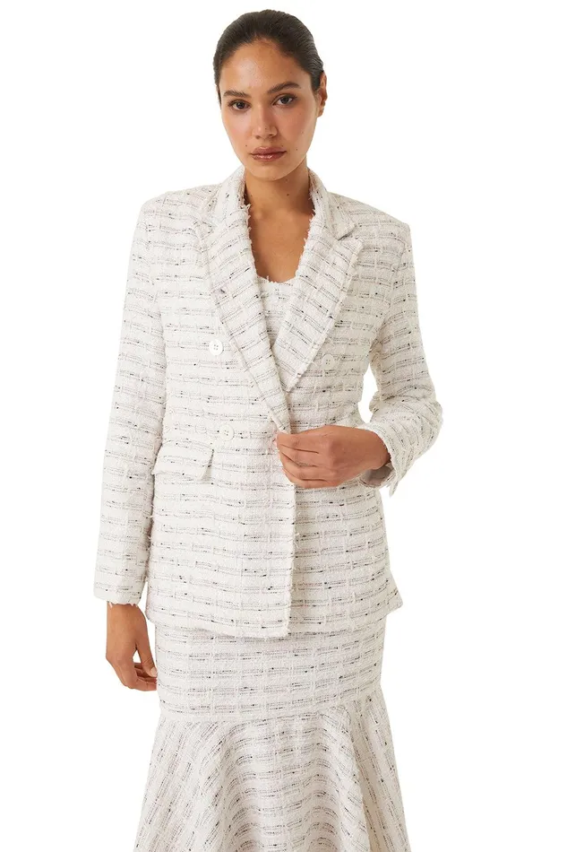 Women MISA Los Angeles Jackets PENNY BLAZER Winter White