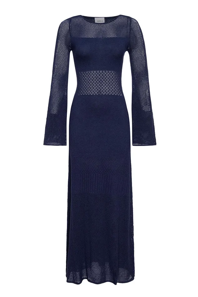 Women MISA Los Angeles Knits IRENE DRESS Ivory