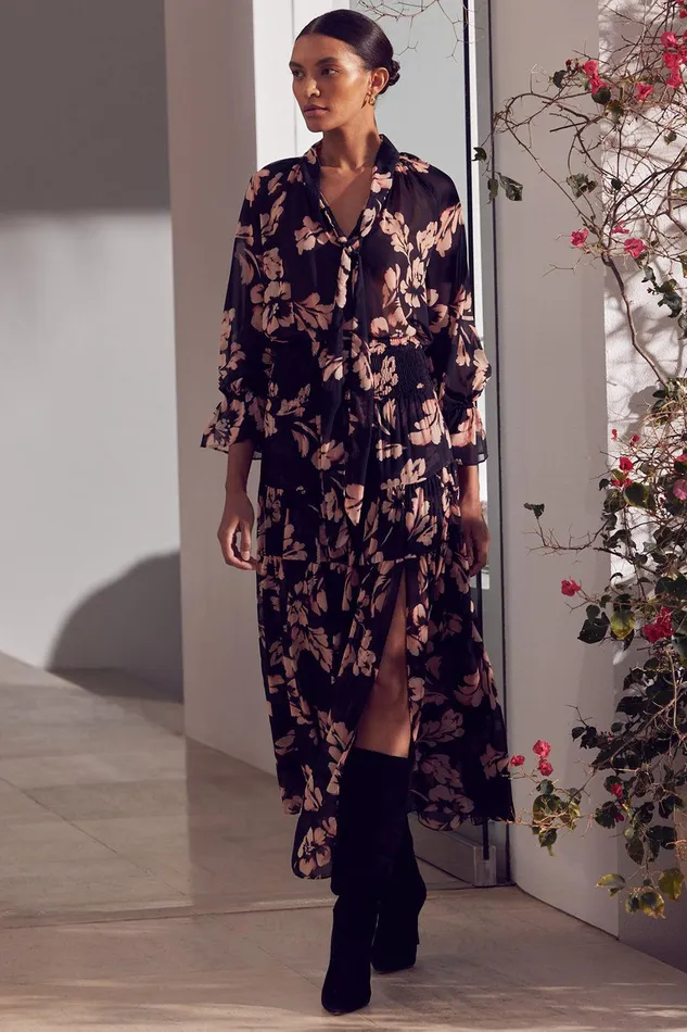 Women MISA Los Angeles Matching Sets BAR SKIRT Auric Flora
