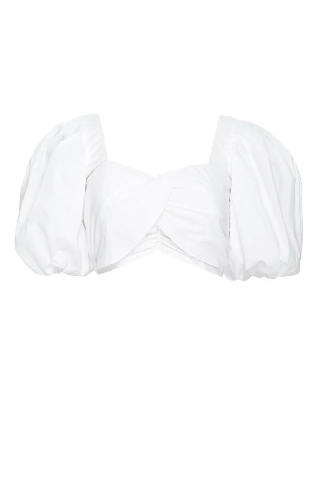 Women MISA Los Angeles Matching Sets RORI TOP White