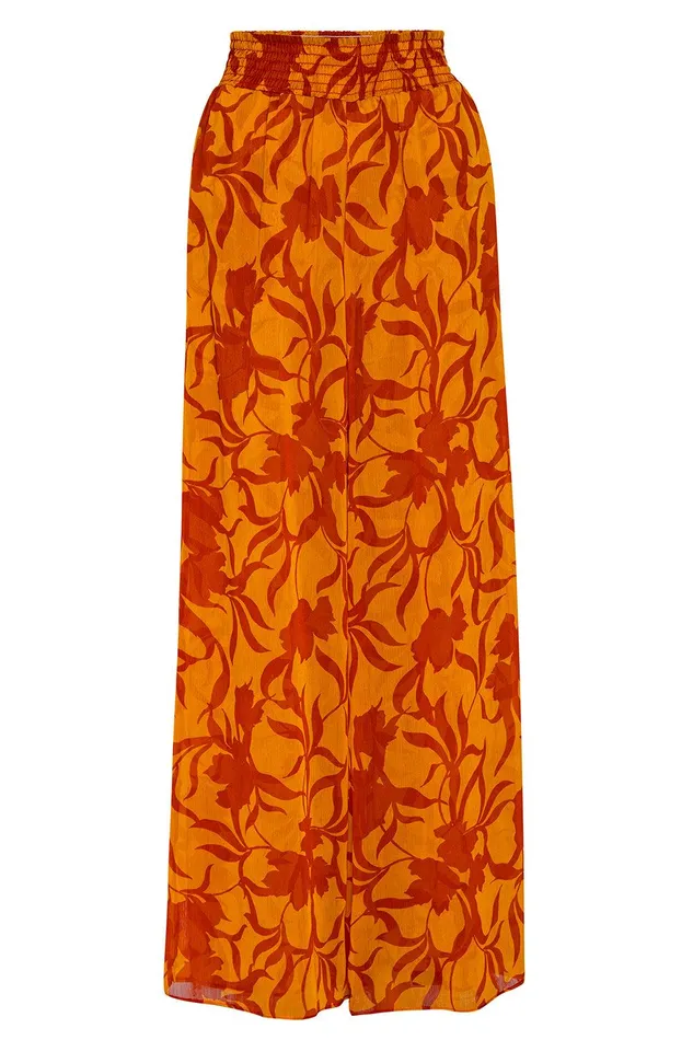 Women MISA Los Angeles Pants FREDA PANT Atlas Floral Persimmon