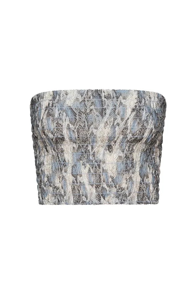 Women MISA Los Angeles Tops ROKSANA BANDEAU Spring Python
