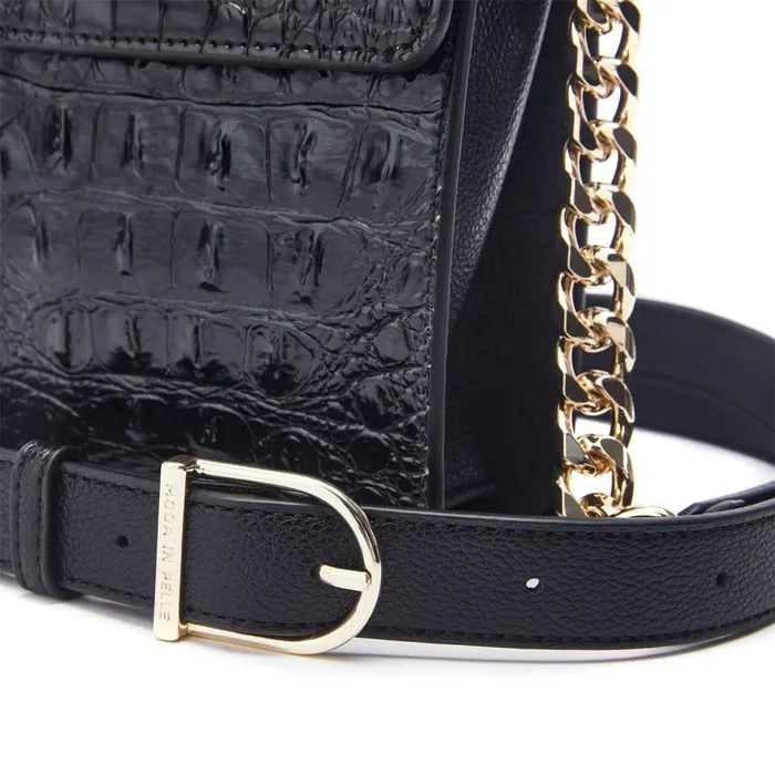 Women Moda In Pelle Crossbody Bags Bianka Bag Black Porvair Women Moda In Pelle Crossbody Bags Bianka Bag Black Porvair
