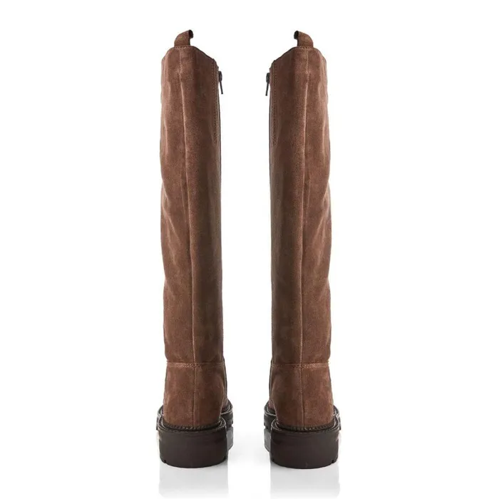 Women Moda In Pelle Riding And Flat Boots Shoon Sh Casalis Taupe Suede Women Moda In Pelle Riding And Flat Boots Shoon Sh Casalis Taupe Suede