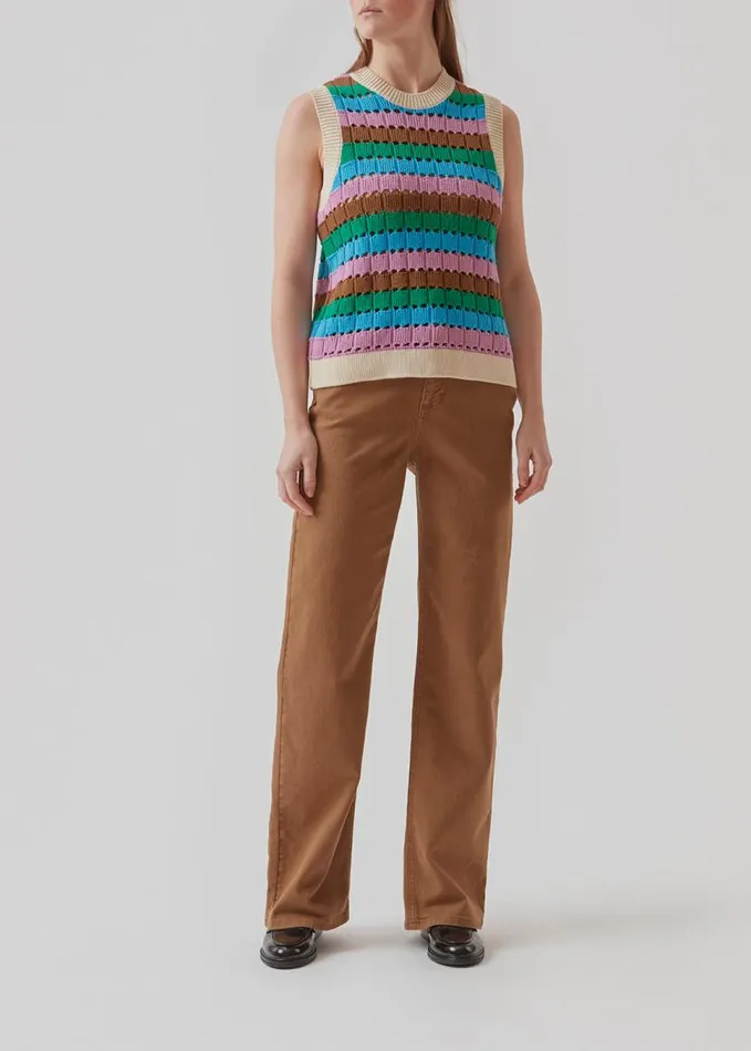 Women Modstrm Blouses and Knitwear AxelMD Vest Multi Stripe