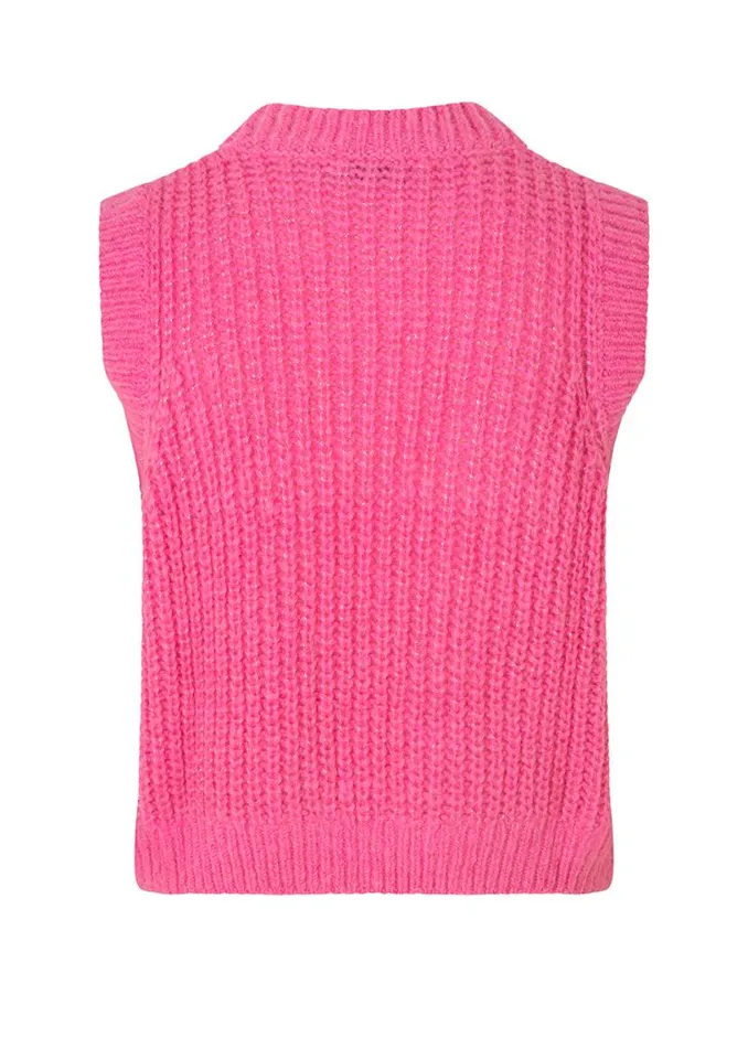 Women Modstrm Blouses and Knitwear BlakelyMD Vest Cosmos Pink Women Modstrm Blouses and Knitwear BlakelyMD Vest Cosmos Pink