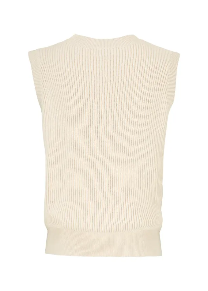 Women Modstrm Blouses and Knitwear Luca Vest Off White Women Modstrm Blouses and Knitwear Luca Vest Off White