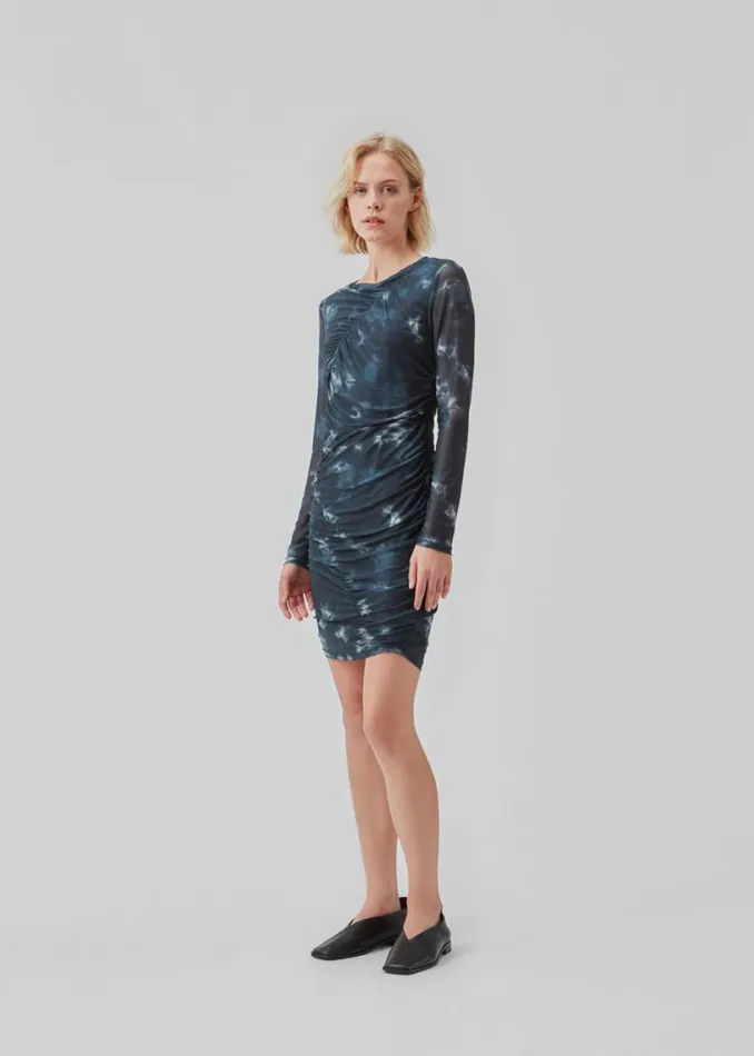 Women Modstrm Dresses CliffordMD Print Dress Midnight Tie Dye