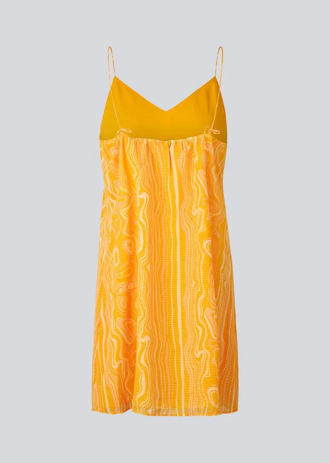 Women Modstrm Dresses DonteMD Print Strap Dress Peachy Swirl Women Modstrm Dresses DonteMD Print Strap Dress Peachy Swirl