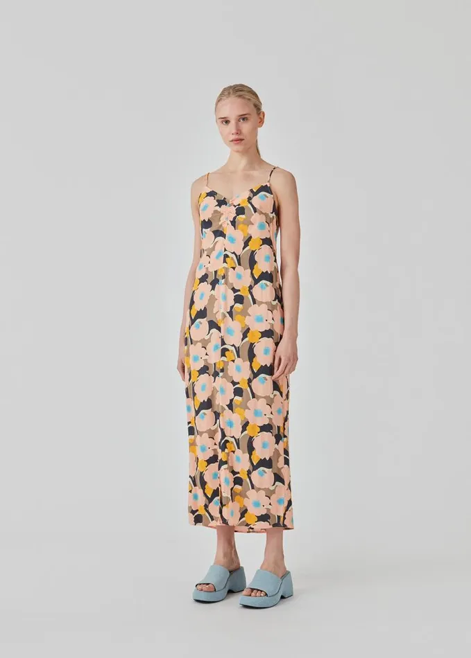 Women Modstrm Dresses DustinMD Print Strap Dress Sunset Bouquet