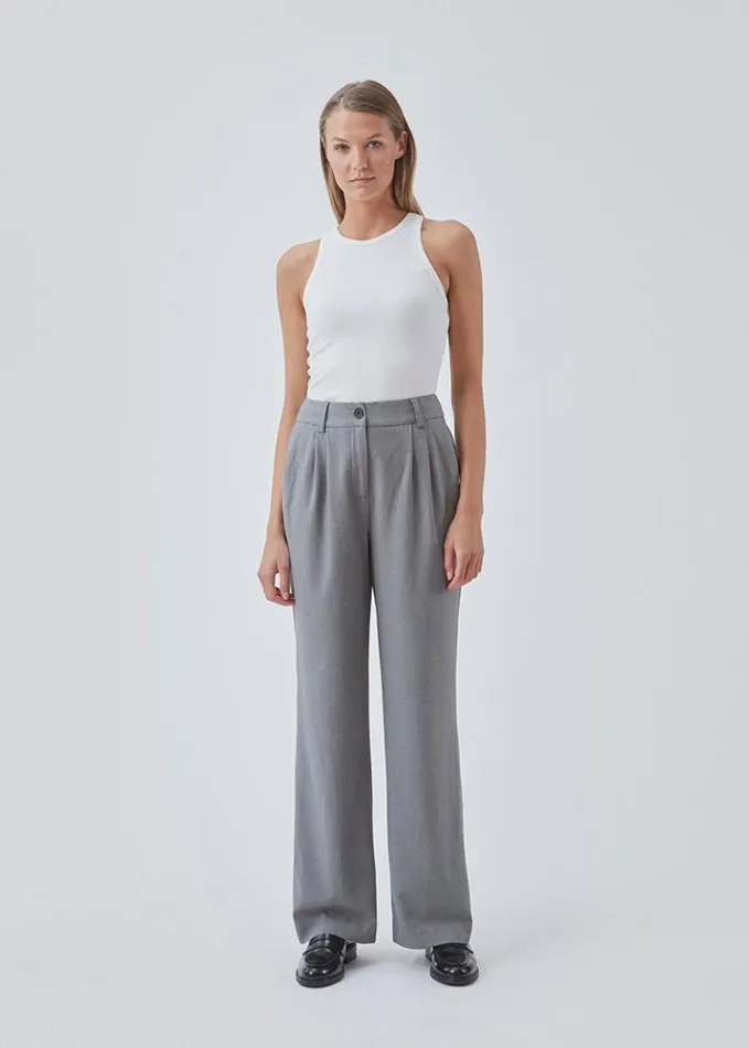Women Modstrm Pants and Leggings BennyMD Pants Grey Melange