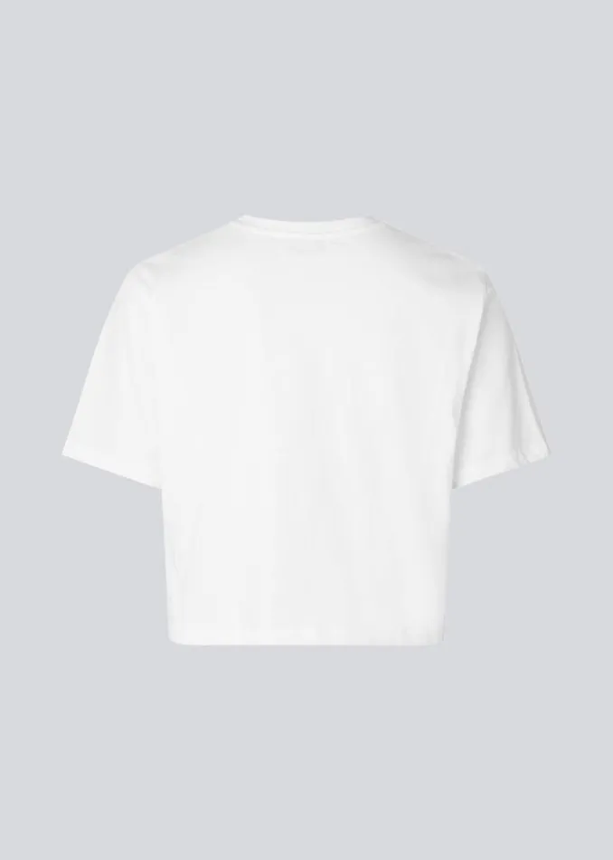 Women Modstrm TShirts CadakMD Crop Tshirt White