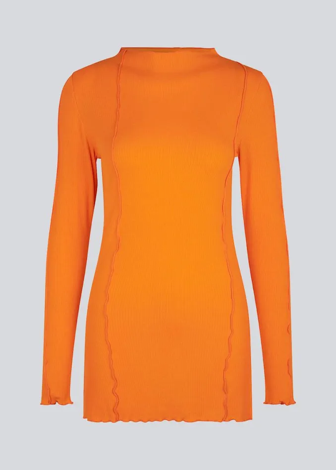Women Modstrm Tops CassieMD LS Top Vibrant Orange Women Modstrm Tops CassieMD LS Top Vibrant Orange