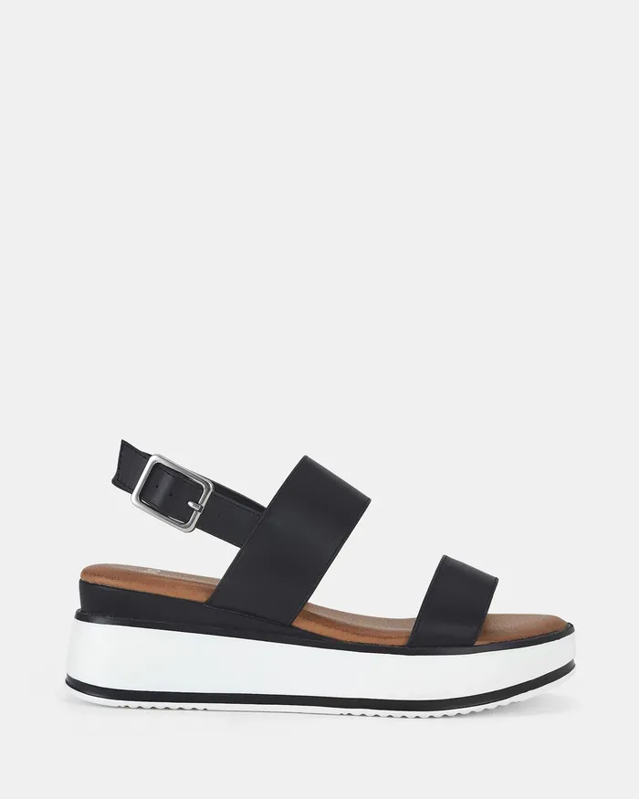 Women NOVO Shoes BRYDIE BLACK Wedges