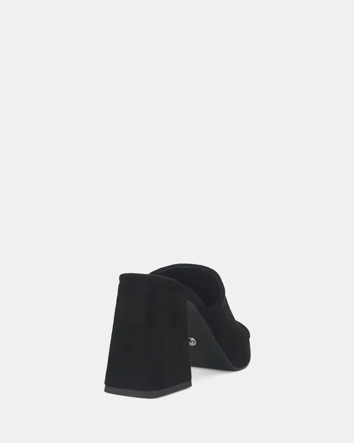 Women NOVO Shoes FUTURA BLACK Open Toe Heels Peep Toes