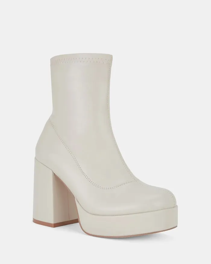 Women NOVO Shoes JURIAN CREAM Platform Boots