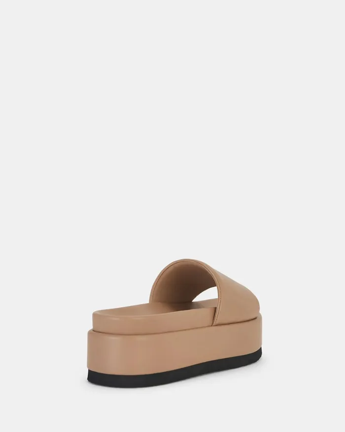 Women NOVO Shoes SERAFINNA CAMEL Sandals Slides