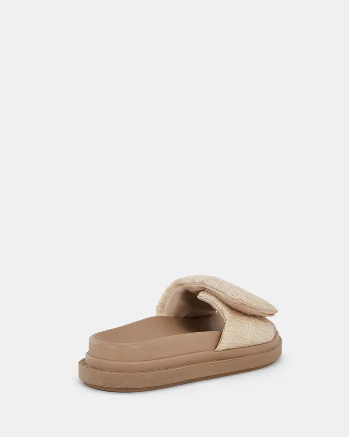 Women NOVO Shoes TARONGA RAFFIA Sandals Slides