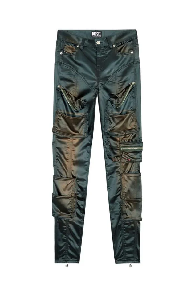 Women PLandyShow Dark Grey Diesel Trousers And Shorts Women PLandyShow Dark Grey Diesel Trousers And Shorts