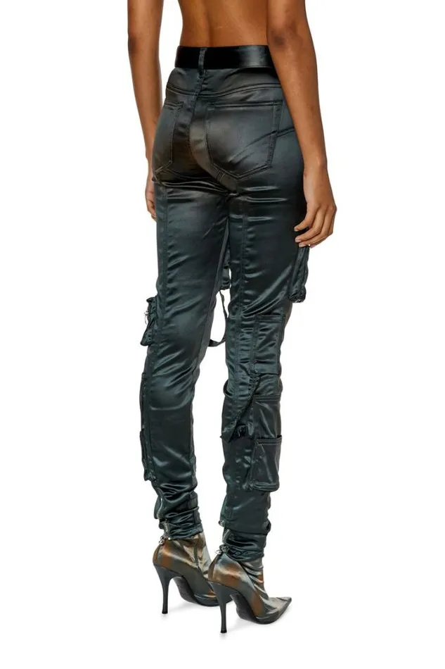 Women PLandyShow Dark Grey Diesel Trousers And Shorts Women PLandyShow Dark Grey Diesel Trousers And Shorts
