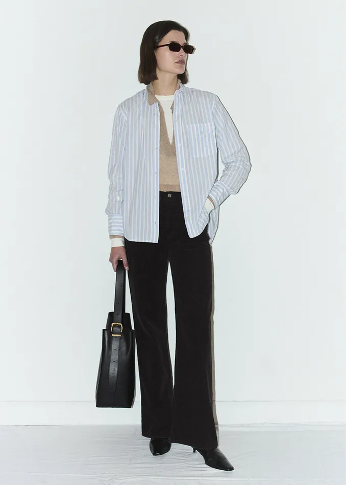 Women Pants Citizens Of Humanity Annina High Rise Wide Leg 30034 Corduroy In Clove