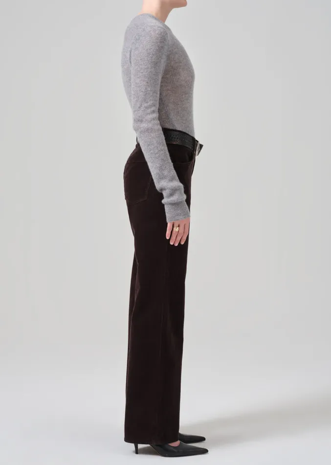 Women Pants Citizens Of Humanity Annina High Rise Wide Leg 30034 Corduroy In Clove