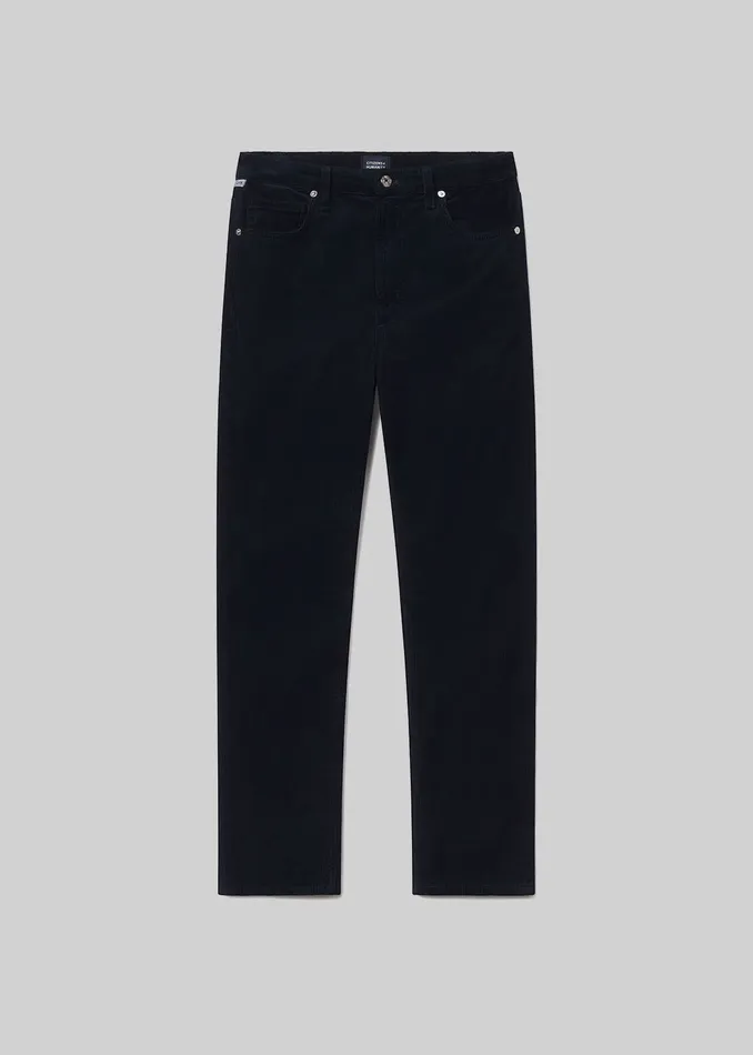 Women Pants Citizens Of Humanity Zurie Ankle Corduroy In Navy