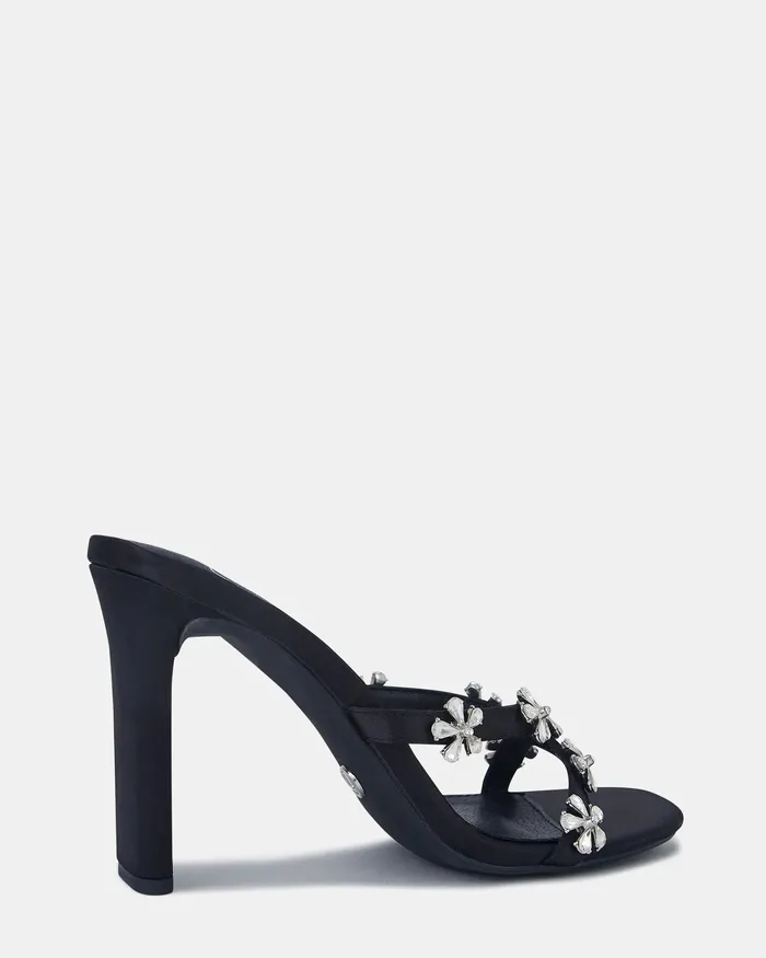Women Party NOVO Shoes LARNA Black Satin