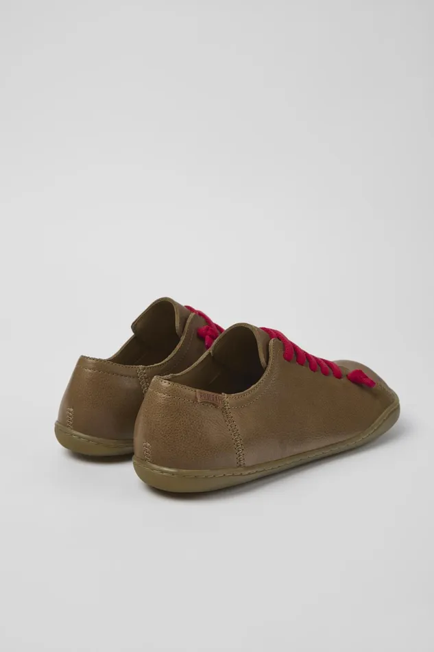 Women Peu Brown Leather Shoes Camper Casual Shoes Women Peu Brown Leather Shoes Camper Casual Shoes