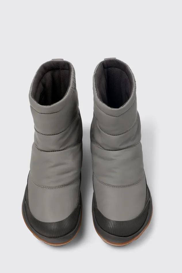 Women Peu Pista GORETEX Gray Textile And Leather Boots Camper Ankle Boots Women Peu Pista GORETEX Gray Textile And Leather Boots Camper Ankle Boots