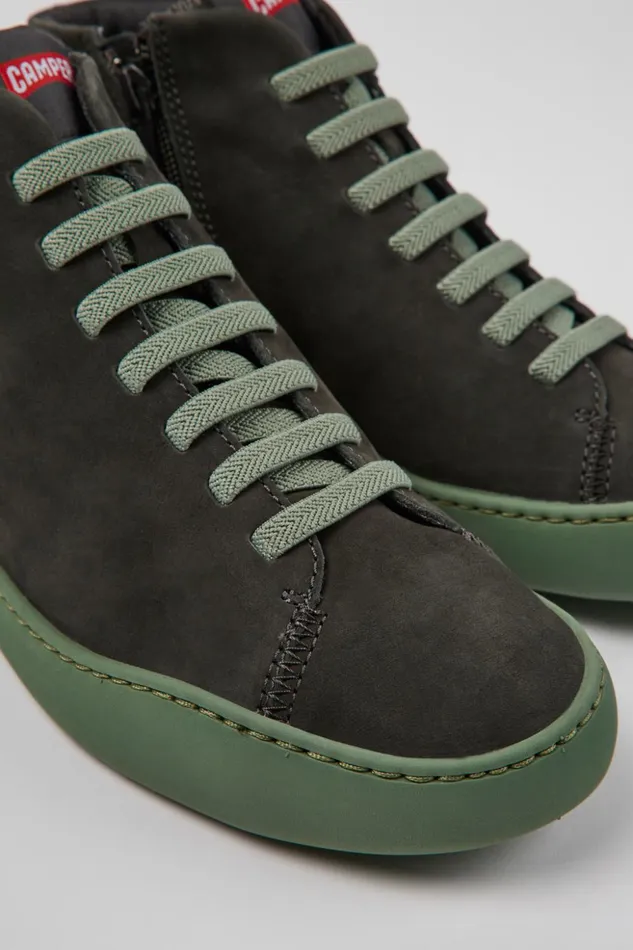 Women Peu Touring Gray Nubuck Sneakers Camper Ankle Boots