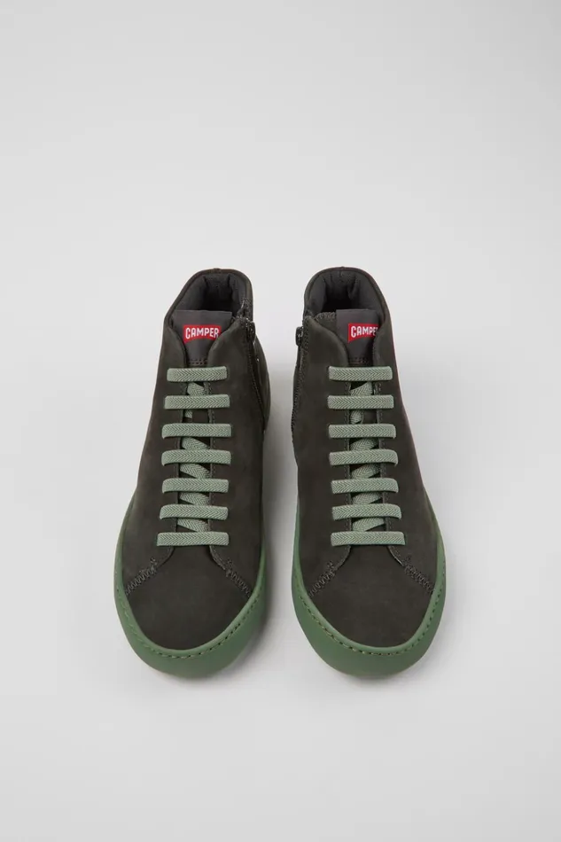 Women Peu Touring Gray Nubuck Sneakers Camper Ankle Boots Women Peu Touring Gray Nubuck Sneakers Camper Ankle Boots