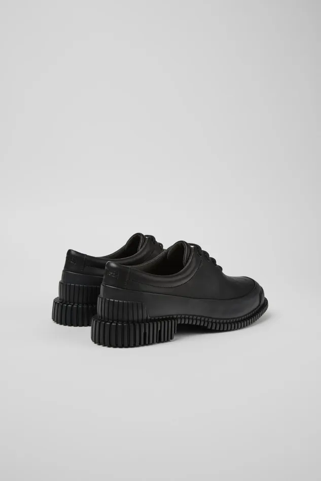Women Pix Black Leather Shoe Camper Flat Shoes Women Pix Black Leather Shoe Camper Flat Shoes