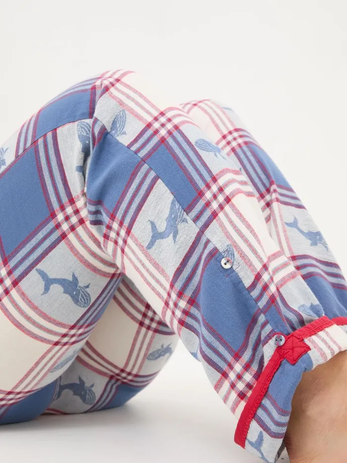 Women Pyjamas and Nightwear Fat Face Eva Blue Whale Jacquard Pyjama Bottoms Women Pyjamas and Nightwear Fat Face Eva Blue Whale Jacquard Pyjama Bottoms