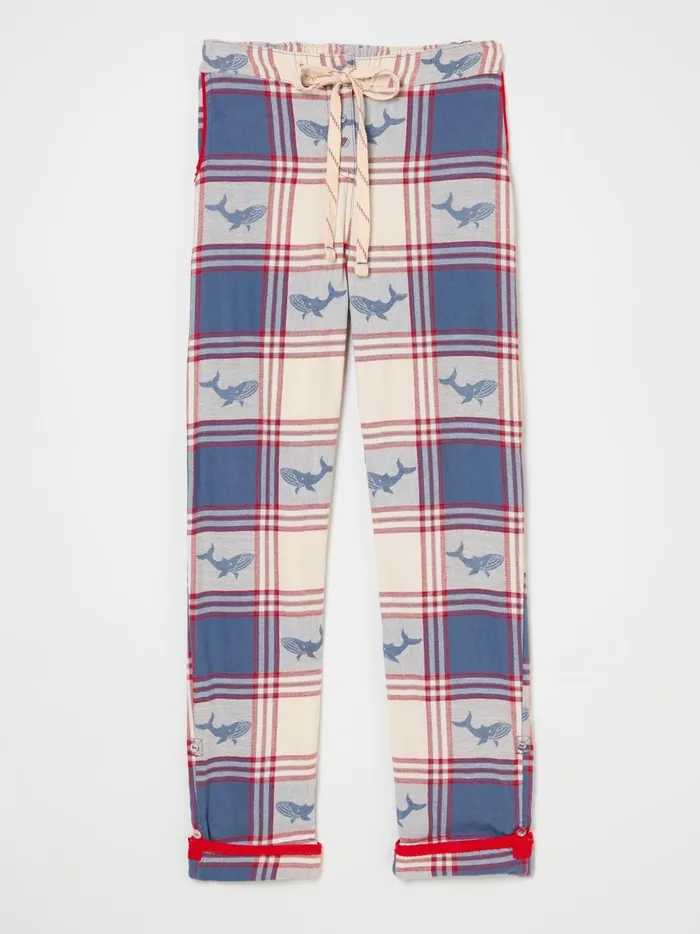 Women Pyjamas and Nightwear Fat Face Eva Blue Whale Jacquard Pyjama Bottoms Women Pyjamas and Nightwear Fat Face Eva Blue Whale Jacquard Pyjama Bottoms