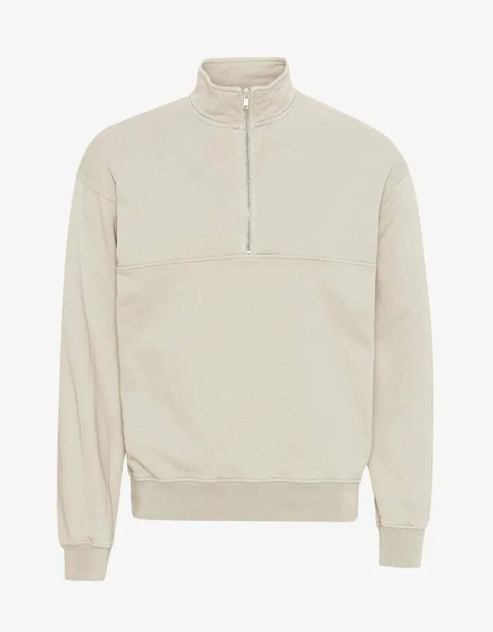 Women Quarter Zips Colorful Standard Organic Quarter Zip Ivory White