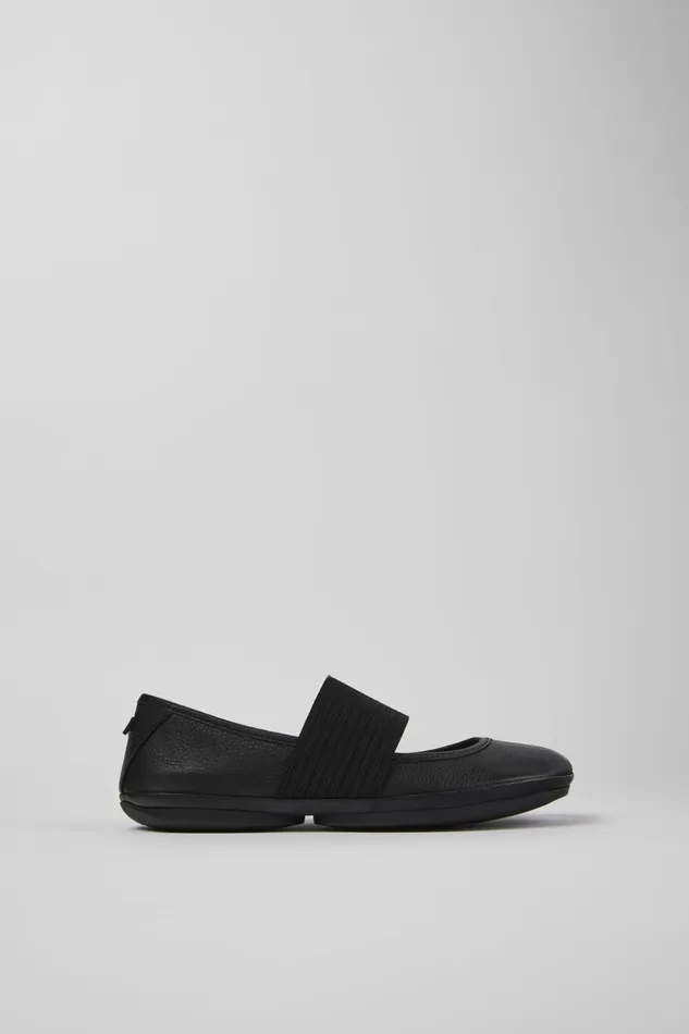 Women Right Black Leather Ballerina Camper Ballerinas Women Right Black Leather Ballerina Camper Ballerinas