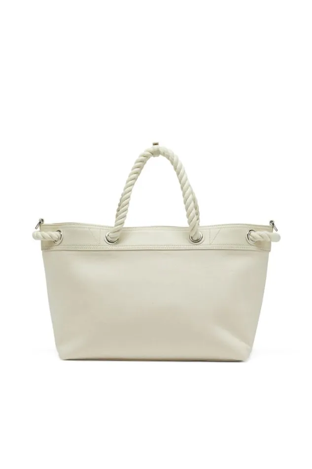 Women Rope Tote M White Diesel Shopping Bags Women Rope Tote M White Diesel Shopping Bags