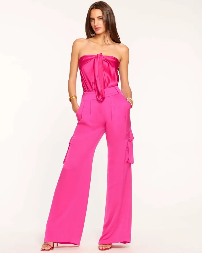 Women Rumer Wide Leg Cargo Pant Ivory Ramy Brook Pants Women Rumer Wide Leg Cargo Pant Ivory Ramy Brook Pants