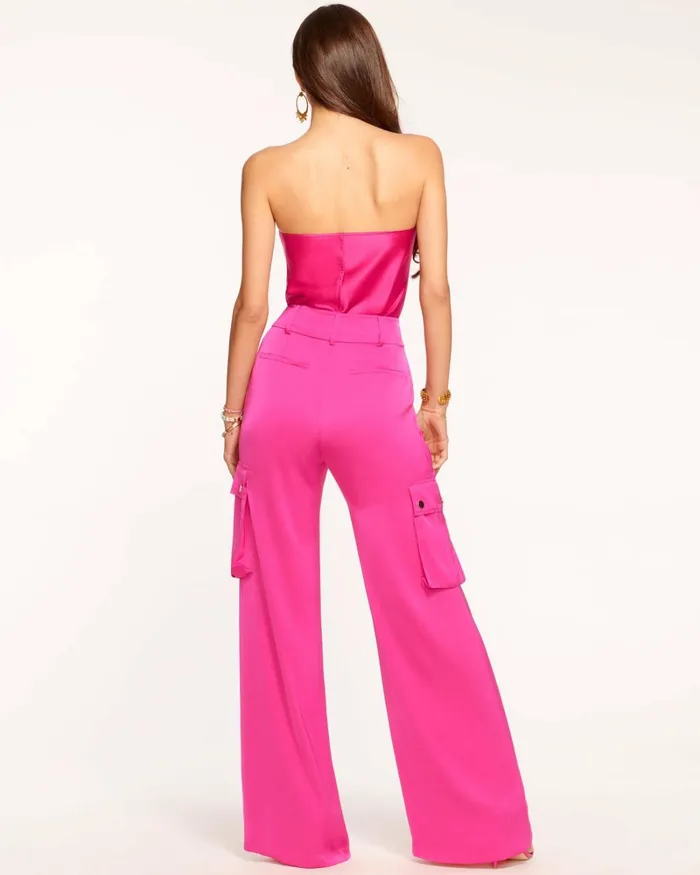 Women Rumer Wide Leg Cargo Pant Ivory Ramy Brook Pants Women Rumer Wide Leg Cargo Pant Ivory Ramy Brook Pants