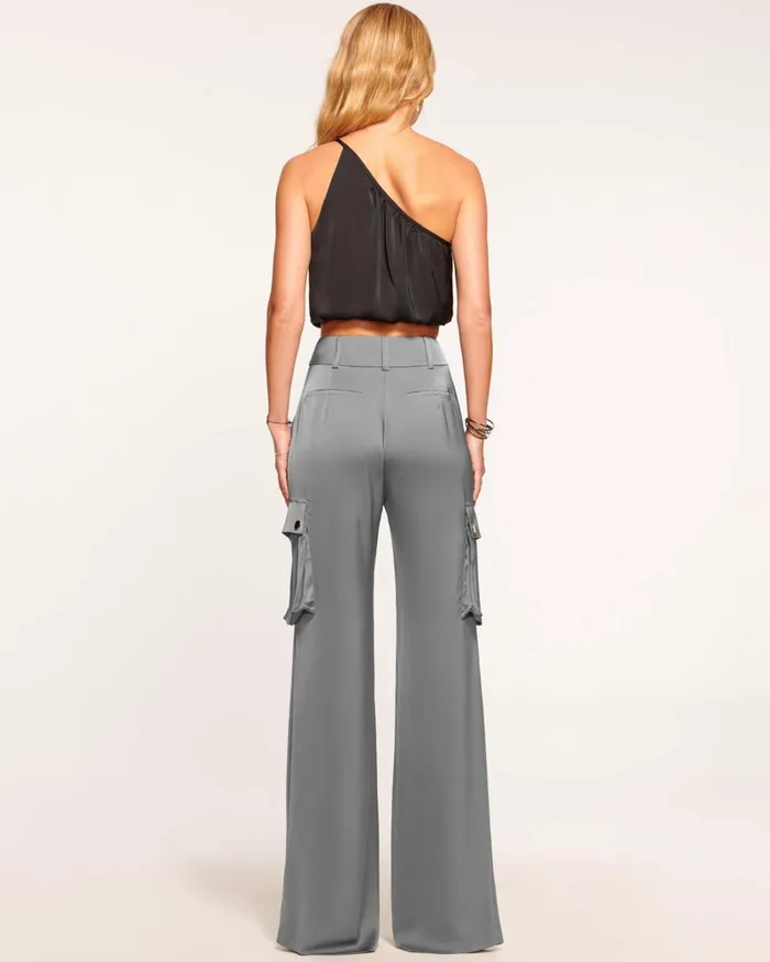 Women Rumer Wide Leg Cargo Pant Ivory Ramy Brook Pants Women Rumer Wide Leg Cargo Pant Ivory Ramy Brook Pants