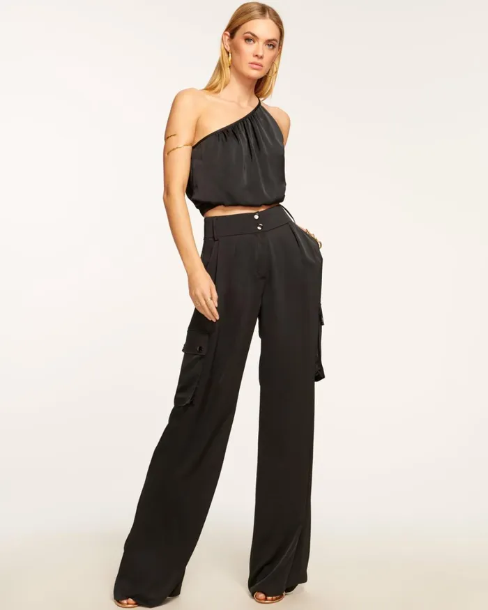 Women Rumer Wide Leg Cargo Pant Ivory Ramy Brook Pants Women Rumer Wide Leg Cargo Pant Ivory Ramy Brook Pants