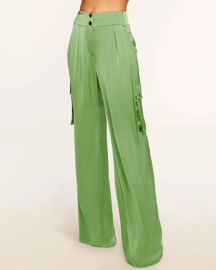 Women Rumer Wide Leg Cargo Pant Ivory Ramy Brook Pants Women Rumer Wide Leg Cargo Pant Ivory Ramy Brook Pants