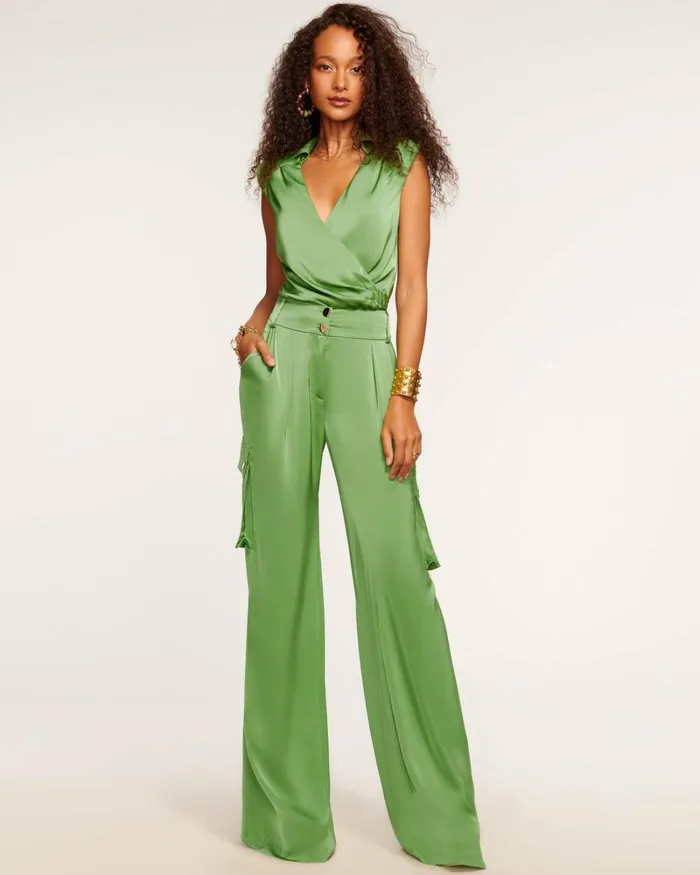 Women Rumer Wide Leg Cargo Pant Ivory Ramy Brook Pants Women Rumer Wide Leg Cargo Pant Ivory Ramy Brook Pants