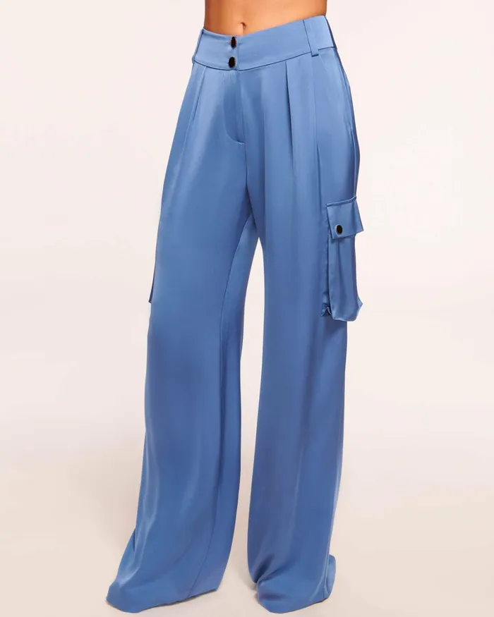 Women Rumer Wide Leg Cargo Pant Ivory Ramy Brook Pants Women Rumer Wide Leg Cargo Pant Ivory Ramy Brook Pants