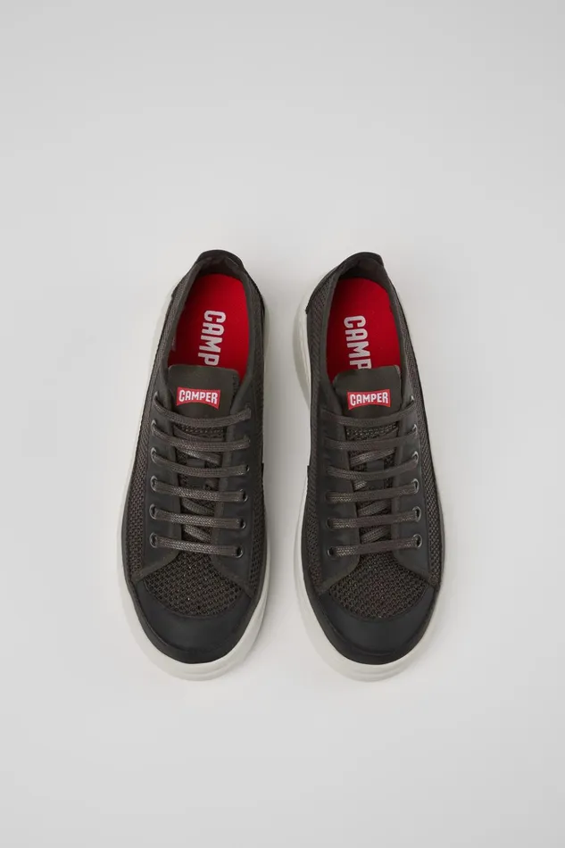 Women Runner Gray Textile Sneaker Camper Sneakers Women Runner Gray Textile Sneaker Camper Sneakers