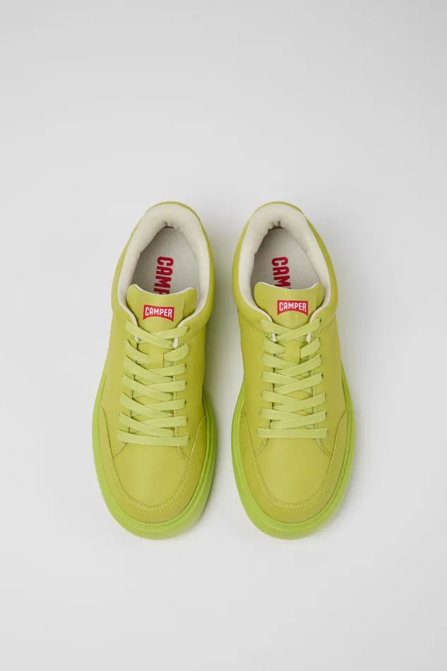 Women Runner K21 Green Leather Sneakers Camper Sneakers