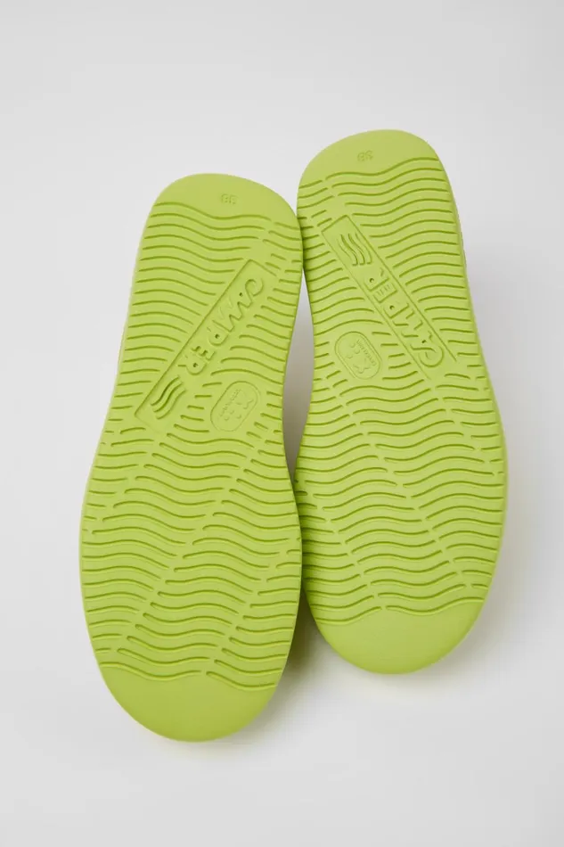 Women Runner K21 Green Leather Sneakers Camper Sneakers