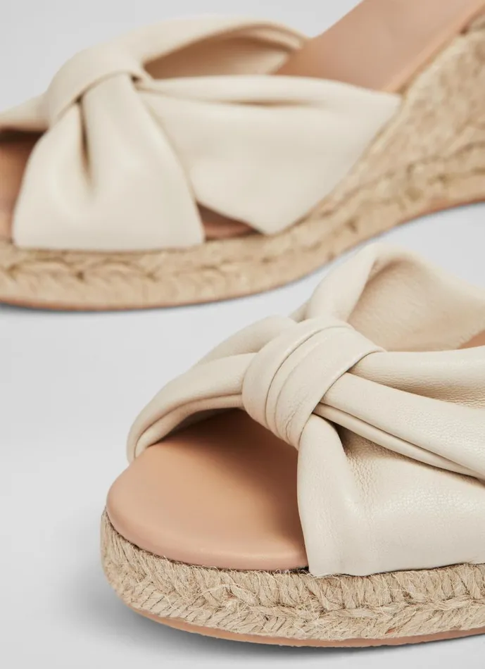 Women Sandals LKBennett Angela Cream Leather Espadrille Sandals Cream Women Sandals LKBennett Angela Cream Leather Espadrille Sandals Cream